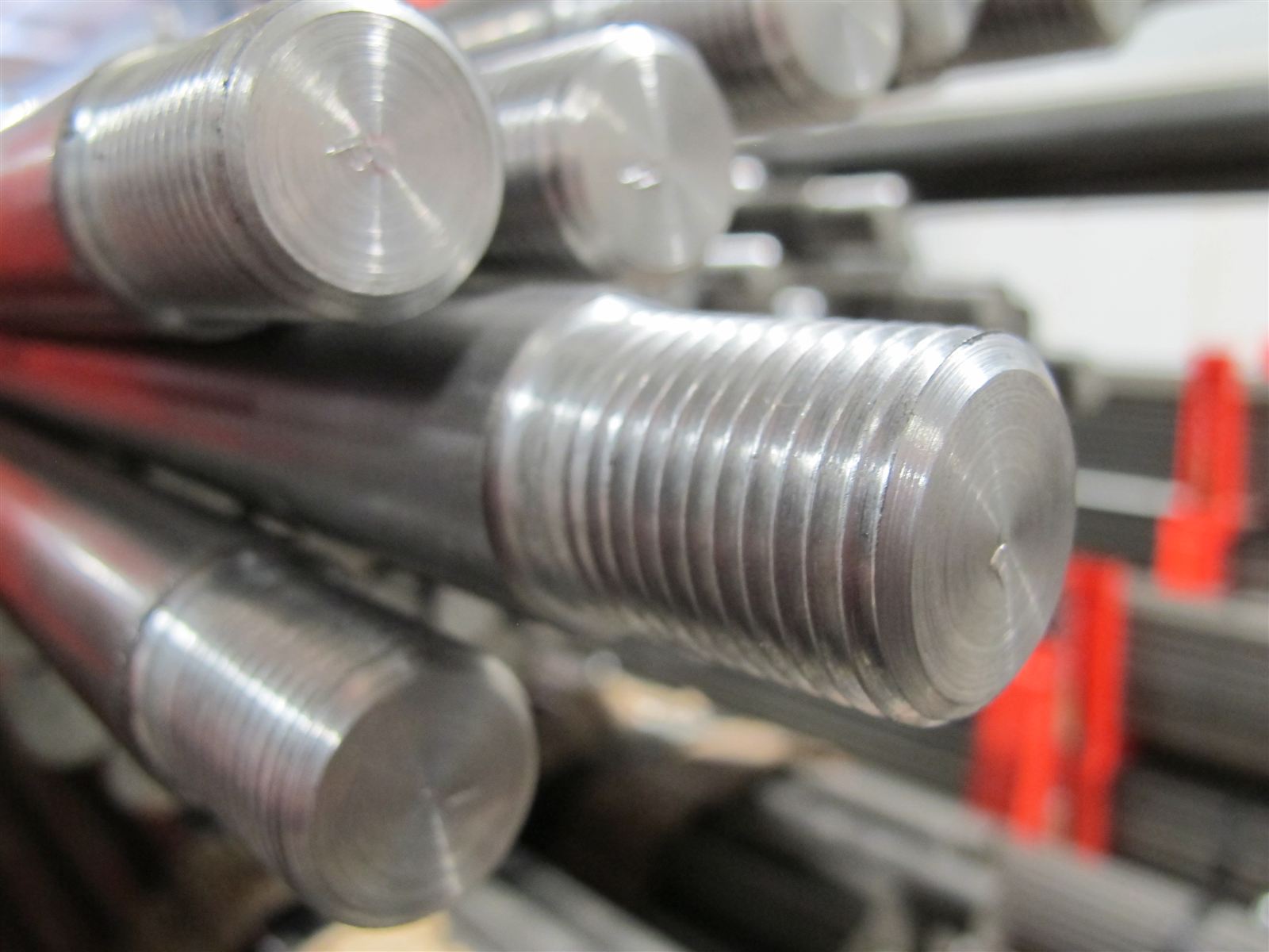 Threaded ends of polished rods